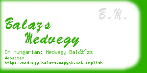 balazs medvegy business card